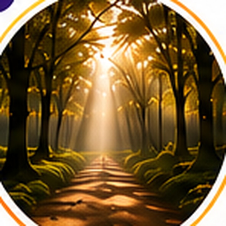 Peaceful forest representing conscious living