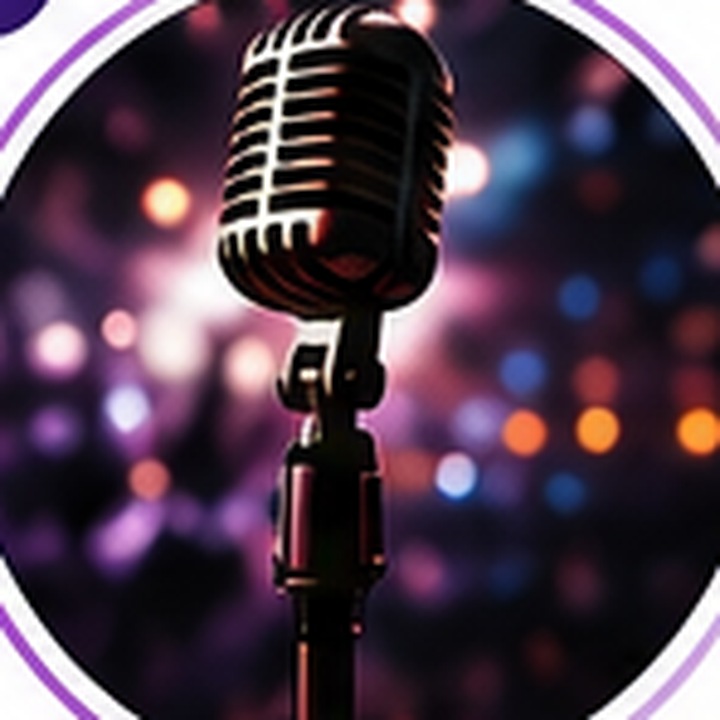 Live performance microphone on stage