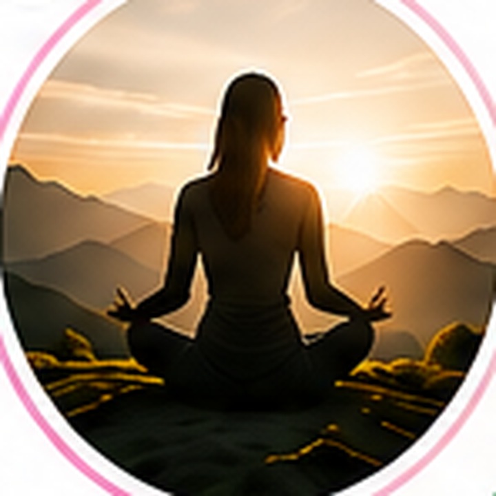 A calm wellness and meditation setting